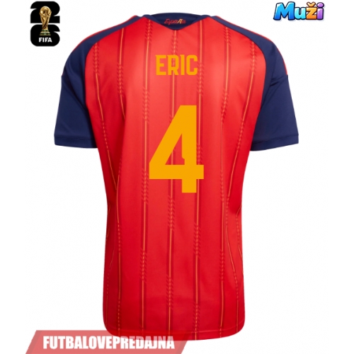 Lacne Muži Futbalové dres Španielsko Eric Garcia #4 MS 2026 Krátky Rukáv - Domáci